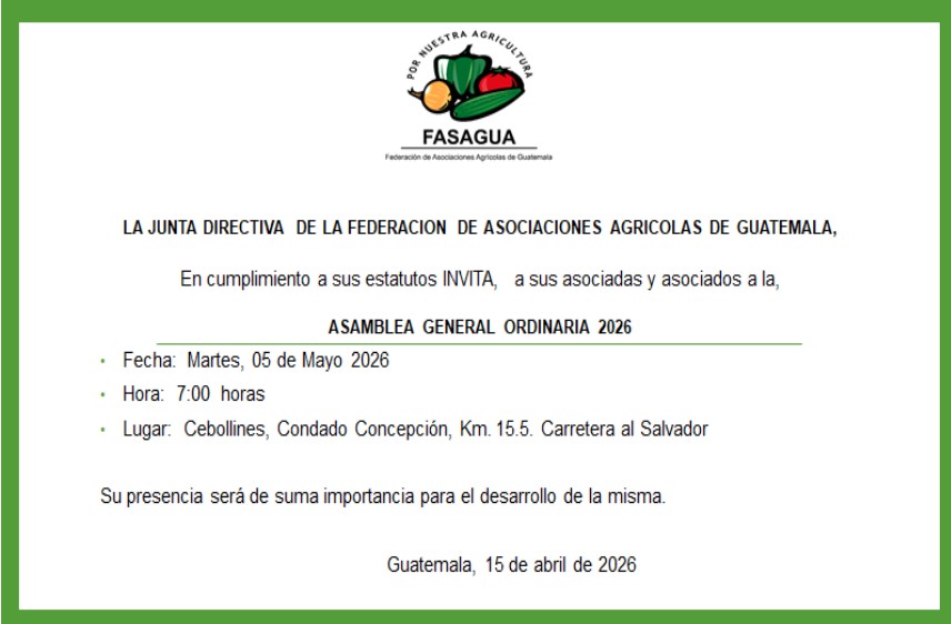 CONVOCATORIA ASAMBLEA GENERAL